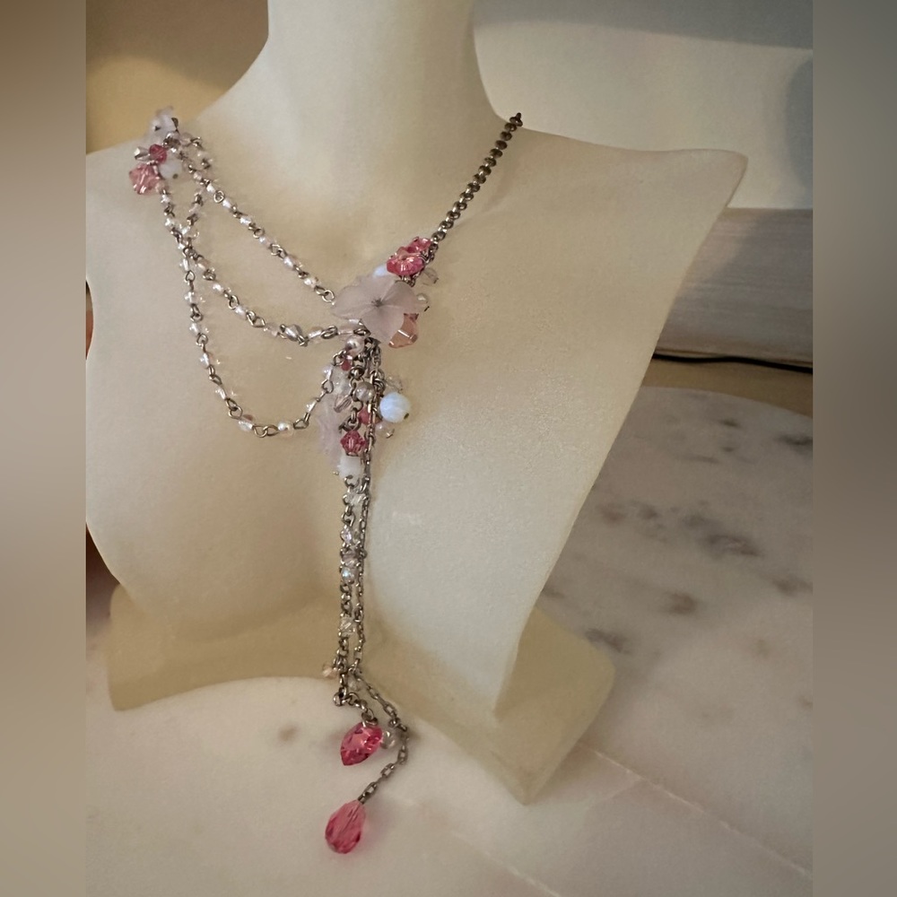 Unique necklace with Swarovski crystals (new)